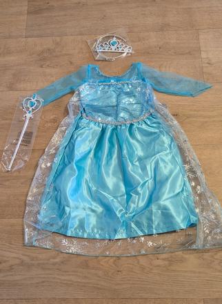 Ka492 karnevalový kostým elsa, frozen vel. 98/104, 
