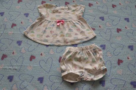 Letní oblečení, šatičky/tunička a kalhotky 68/74, carter's,74
