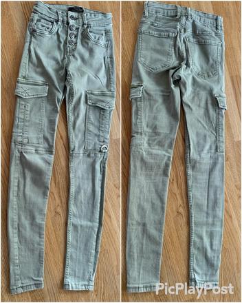 Kalhoty & elastické kapsáče bershka vel. eu 32, bershka,32