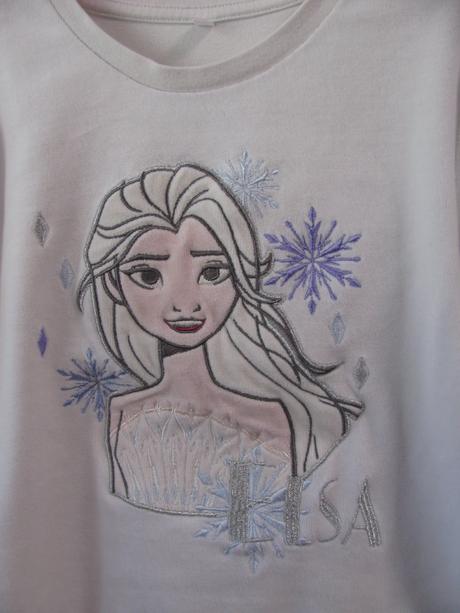 Bílá sametková mikina ledové království elza, disney,122