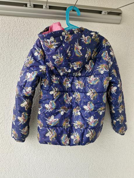Zimní bunda s jednorožci, m&co,140