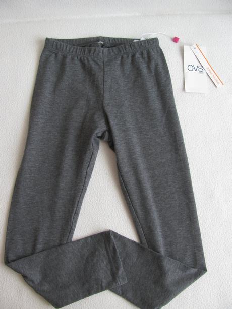 Bavlněné elastické šedé legíny-ovs kids, ovs,122