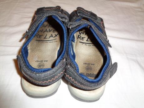 Super černé kožené sandále, pepperts,36