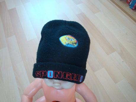 Čepice zimní sponge bob - černá, 104