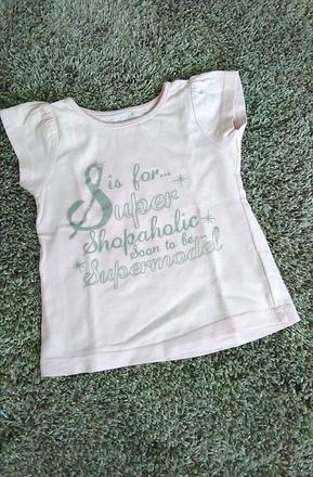 Triko / tričko s kr.rukávem světle růžové, girl2girl,98