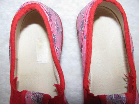 Dívčí růžové manšestrové přezůvky, 30