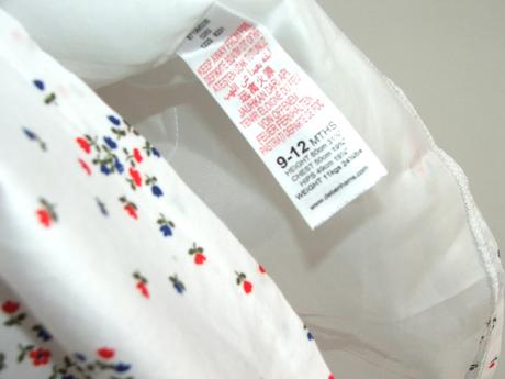 P207 bílé šaty s květy vel. 80, debenhams,80