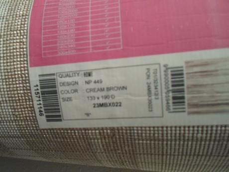 Krémový hnědý kusový koberec - 133 x 190, 