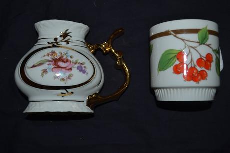 2x retro  hrnek a pítko czechoslovakia, 