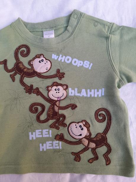Tricko opice - next - 3-6 měsíců, next,68