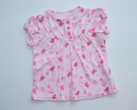 H283 dívčí růžové tričko vel. 80, marks & spencer,80