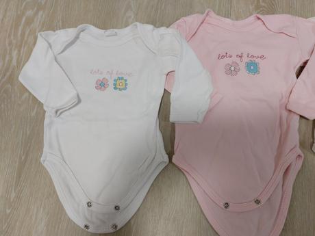 Dívčí body s dlouhým rukávem vel.74, 5ks, 74