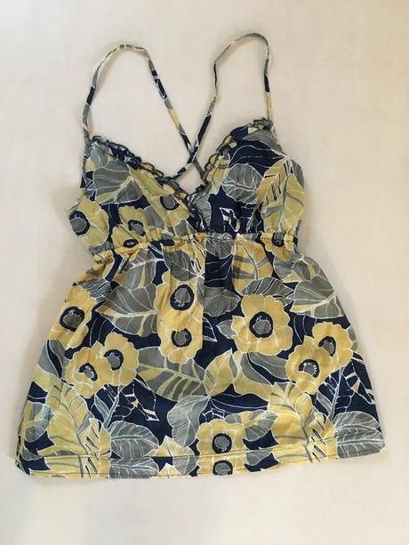 Letní květový top, vel s-l, hollister, hollister,s