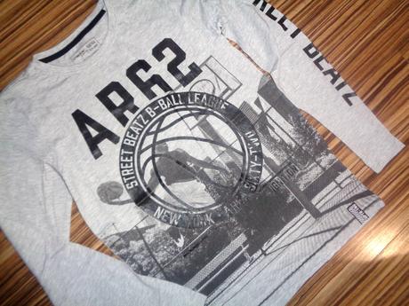 Super šedé melírované tričko pro baskeťáky 158/164, chapter young,158