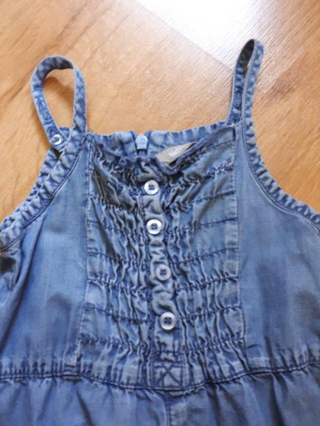 Lehoučké tenké džínové riflové kalhoty s laclem, lindex,86