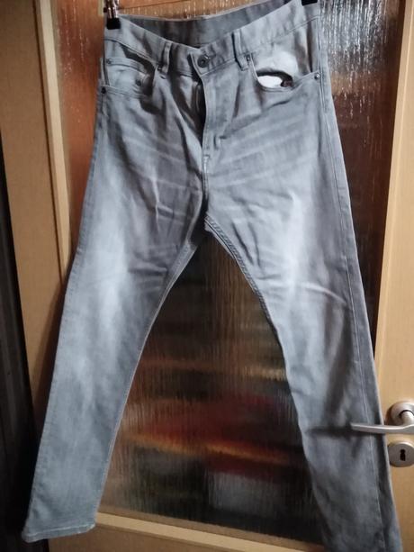 Šedé chlapecké  rifle, denim,170