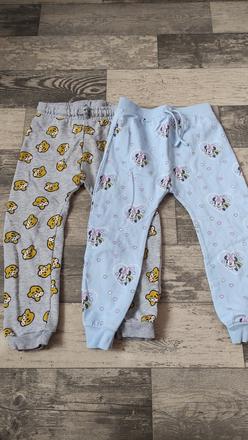 Tepláky dívčí 2ks stř.teplé 104-110, george,104