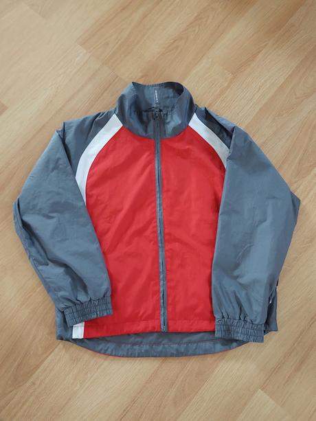 Bunda lewro, šedá-červená-bílá, vel. 140-146, lewro,140