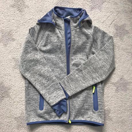 Softshellová šedá bunda tchibo, vel. 146/152, tchibo,146