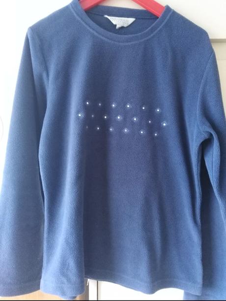 Fleecová mikina l, l