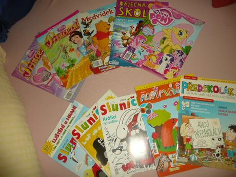 Časopisy dětské mlp sluníčko pony princezna 9ks,
