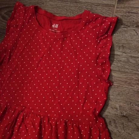 Puntíkaté bavlněné šaty, h&m,122