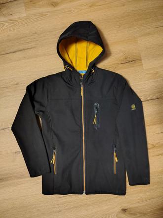 Dětská černá softsheelová bunda kugo 12 let, kugo,152