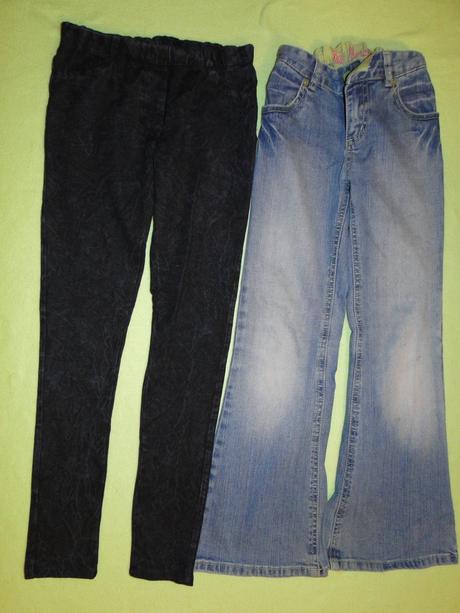 V.128 9ks  mikina, halenka, trika, džíny, skuně, 122–134