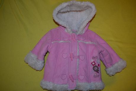Dívčí kožíšek,bunda na 0-3 měs., ladybird,62