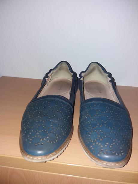 Kožené nazouvací boty wojas vel. 40, 40