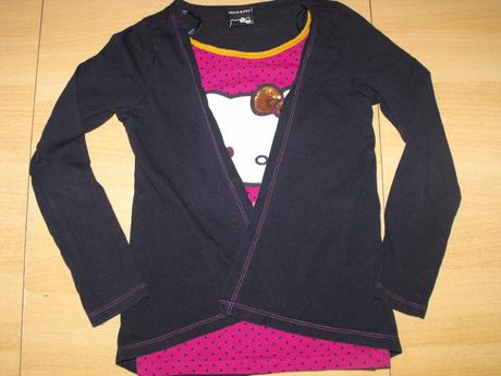 Tričko +svetrík hello kitty 2v1, sanrio,128