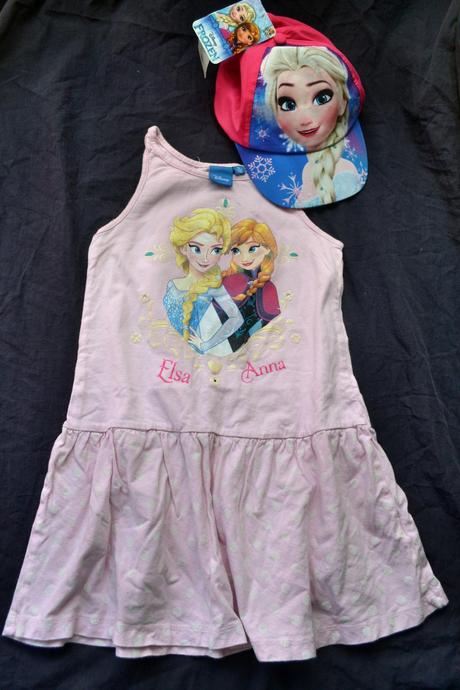Šaty frozen disney,bavlna,v.116,nová kšiltovka, disney,116