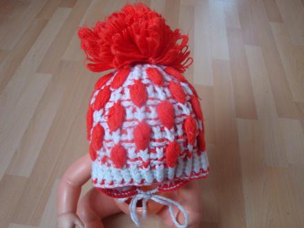 Dětská retro čepice - zimní, 80