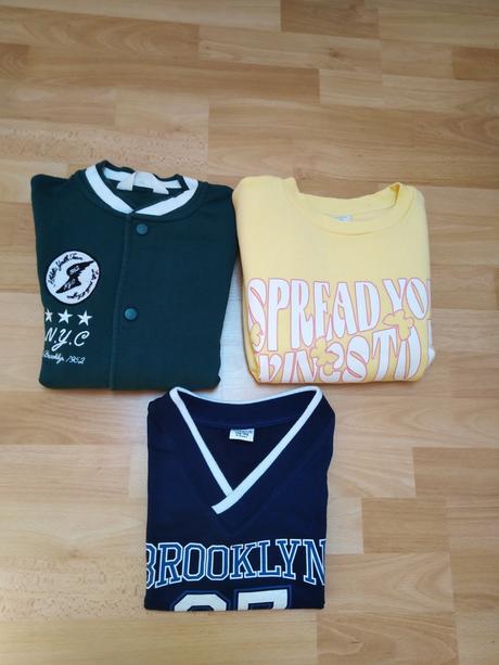 Dívčí mikiny a vesta vel.146/152, 146