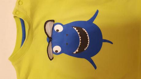 Dětské tričko s krátkým rukávem se žralokem, 80/86, 80