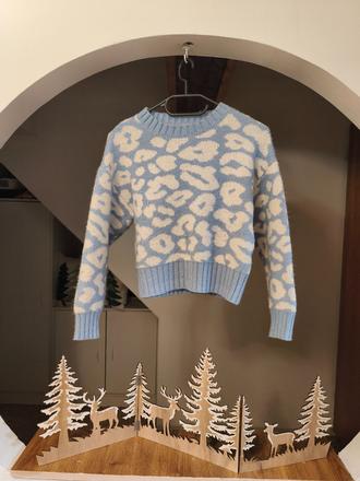 Leopardí svetr 146-158 / xs-s, 152