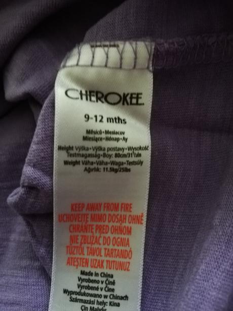 Tričko s dlouhým rukávem, cherokee,80