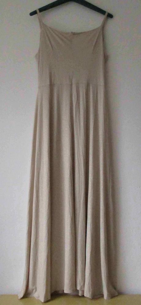 Dlouhé slavnostní šaty béžové numoco xxl 44, 44 / xxl