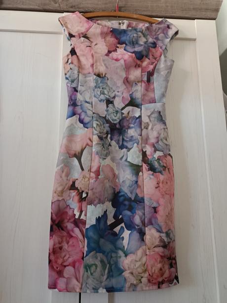 Květované šaty, h&m,s