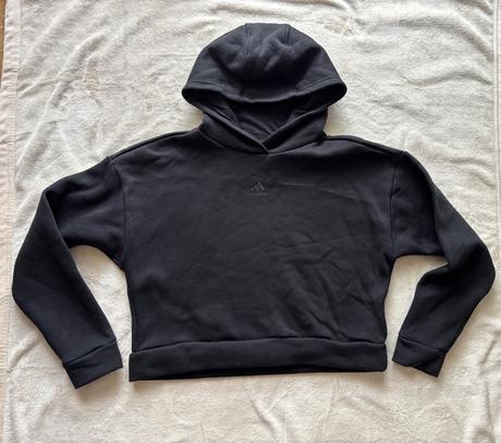 K9/ mikina černá crop - v11/12 let zn. adidas, adidas,152