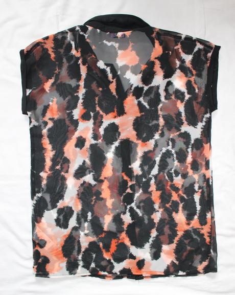 Ap35. průhledná šifónová košile dívčí, f&f,158