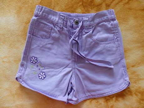 Fialové kraťasy s motýlkem, authentic,122