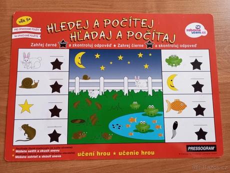 Stírací výukové listy pro děti, 