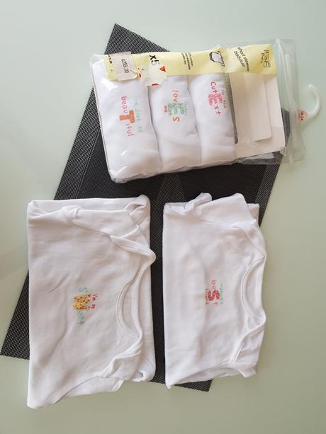 Set 5ks dětské bílé body ff vel. 18-24 měs, f&f,92