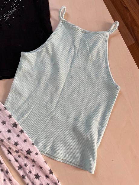 Set triko, tílko a punčošky, vel cca 134/140, 9-10, 140