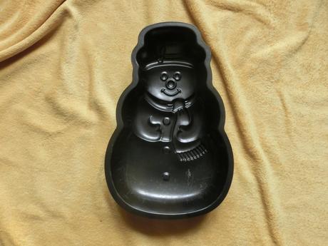 Forma na dort sněhulák zimní vánoční pečení,