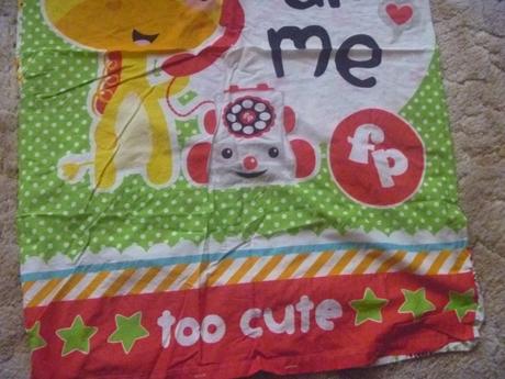 Povlak na peřinu s puntíky a kravičkou, šířka (cm): 85,délka (cm): 120