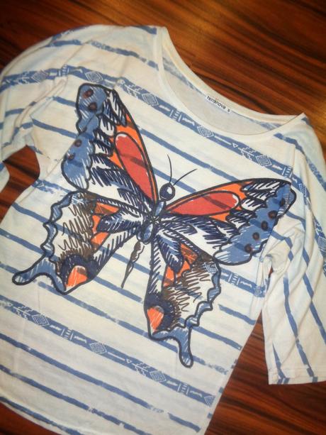 Super tričko s motýlem, terranova,m