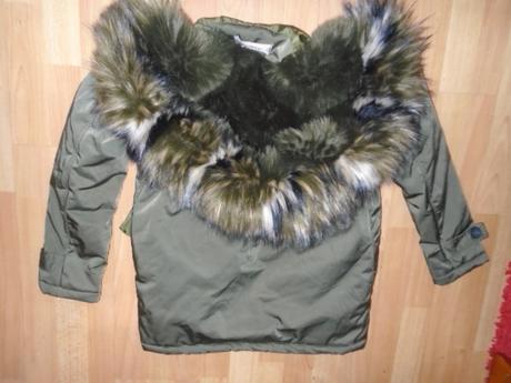 Luxusní zimní bunda s maxi kapucí s kožešinou s/m, m