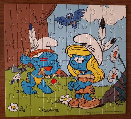 Dino puzzle 60 dílků - šmoulové,